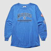 Vintage Dallas Mavericks CSA 2000s Long Sleeve T-shirt Blue