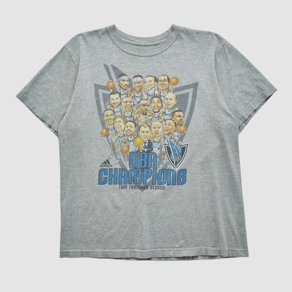 Adidas Dallas Mavericks 2011 T-shirt Heather Gray Vintage