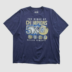 Dallas Cowboys Cowboys Authentic Apparel 2000s T-shirt - Navy Vintage - Fanatics