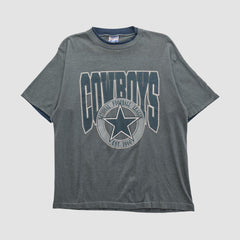 Dallas Cowboys Trench 90s T-shirt - Gray Vintage - Fanatics