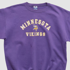 Minnesota Vikings Champion 90s Pullover Sweatshirt - Purple Vintage - Fanatics