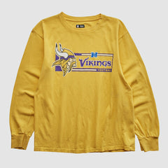 Minnesota Vikings NFL 2010s Long Sleeve T-shirt - Yellow Vintage - Fanatics