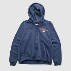 Denver Broncos NFL 2000s Hooded Full Zip Sweatshirt - Navy Vintage - Fanatics
