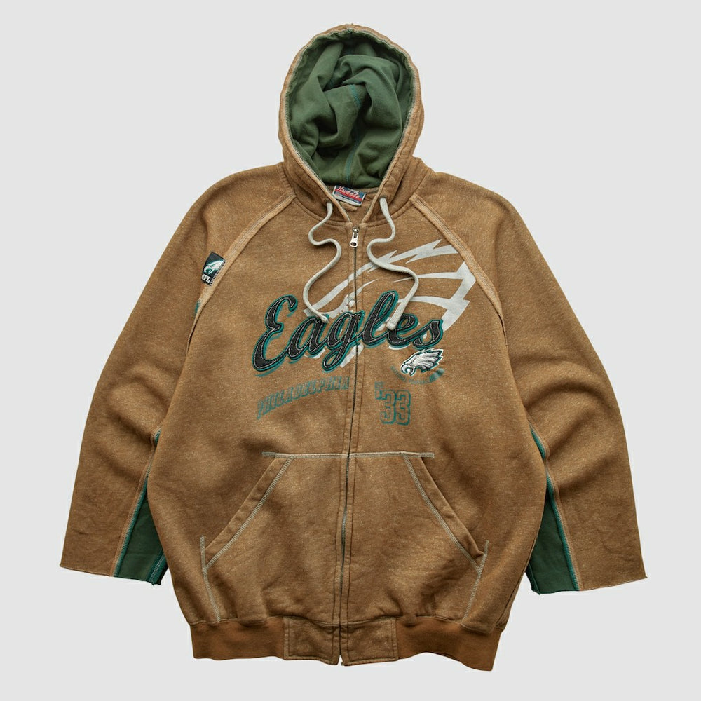 Philadelphia Eagles NFL 2010s Hooded Full Zip Sweatshirt - Clay Vintage - Fanatics