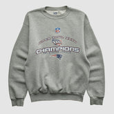 New England Patriots Lee Sport 2002 Pullover Sweatshirt - Heather Gray Vintage - Fanatics