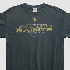 New Orleans Saints NFL 2010s Long Sleeve T-shirt - Black Vintage - Fanatics