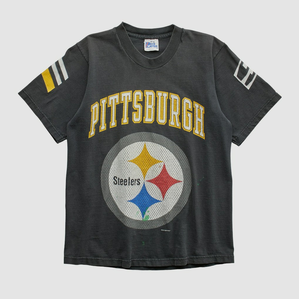 Pittsburgh Steelers Pro Player 90s T-shirt - Black Vintage - Fanatics