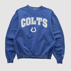 Indianapolis Colts Champion 2000s Pullover Sweatshirt - Blue Vintage - Fanatics