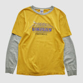 Minnesota Vikings NFL 2000s Long Sleeve T-shirt - Yellow - Yth L Real Vintage - Fanatics