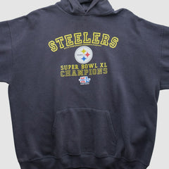Pittsburgh Steelers 2006 Hooded Pullover Sweatshirt - Black Vintage - Fanatics
