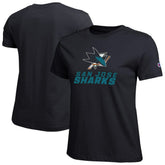San Jose Sharks Champion Women's Wordmark Lockup T-Shirt - Black | NHL online