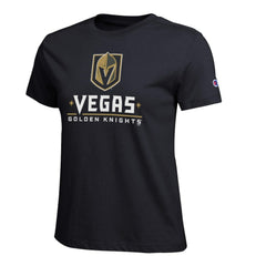 Vegas Golden Knights Champion Women's Wordmark Lockup T-Shirt - Black | NHL discount
