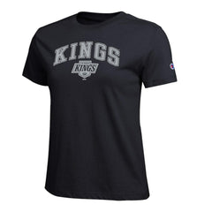Los Angeles Kings Champion Women's Arch Mascot Logo T-Shirt - Black | NHL online