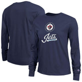 Winnipeg Jets Champion Women's Wordmark Lockup Long Sleeve T-Shirt - Navy | NHL discount
