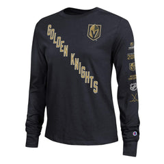 Vegas Golden Knights Champion Women's 2-Hit Long Sleeve T-Shirt - Black | NHL Lifestyle