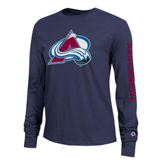 Colorado Avalanche Champion Women's 2-Hit Long Sleeve T-Shirt - Blue | NHL on sale