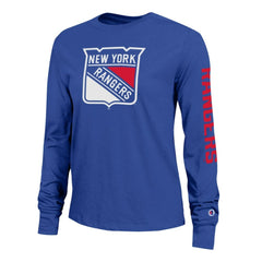 New York Rangers Champion Women's 2-Hit Long Sleeve T-Shirt - Royal | NHL near me