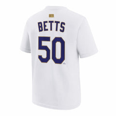 Mookie Betts Los Angeles Dodgers Nike Youth 2026 Gold Collection Name & Number T-Shirt Outlet