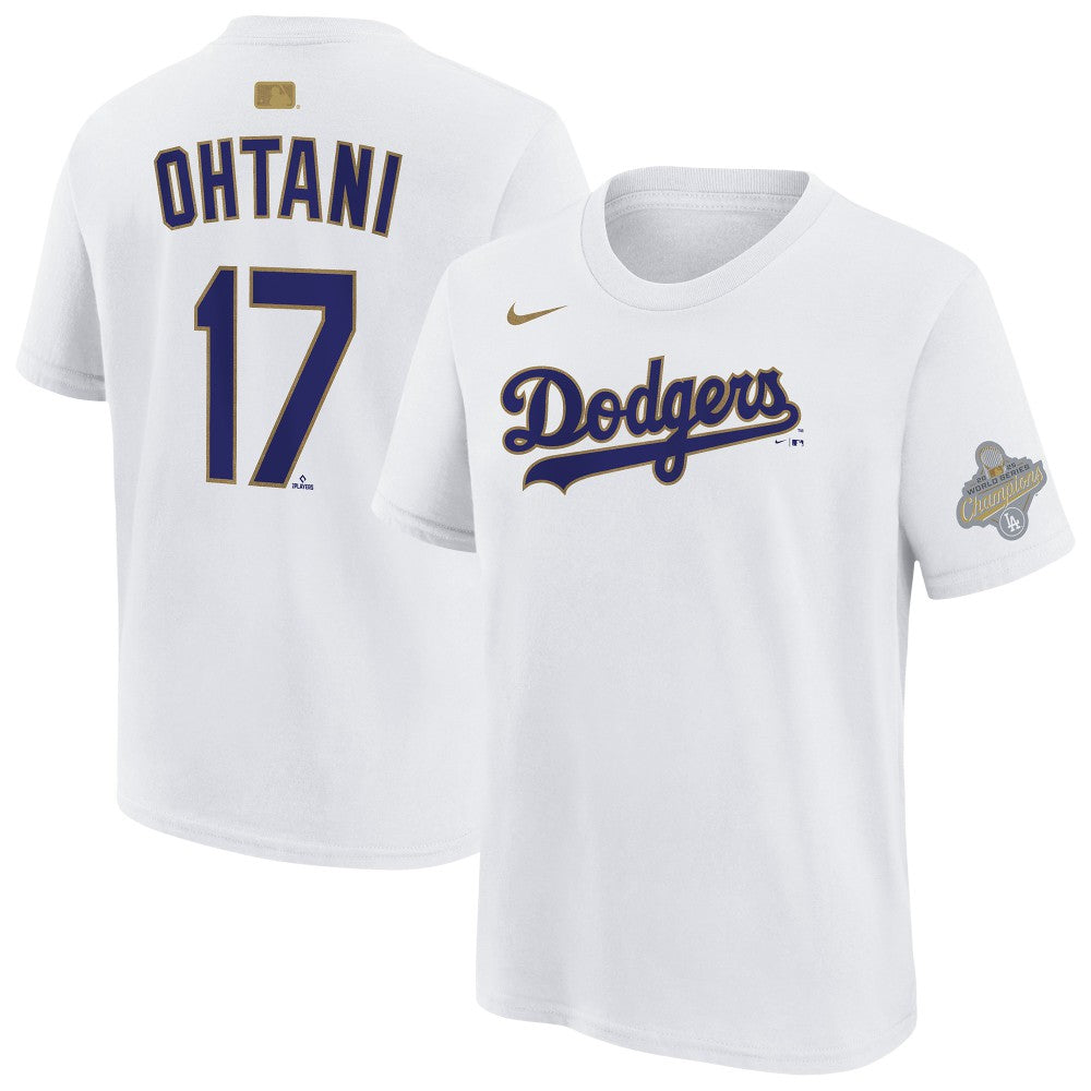 Shohei Ohtani Los Angeles Dodgers Nike Youth 2026 Gold Collection Name & Number T-Shirt Discount