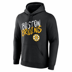 Boston Bruins Hustle Personalized Name & Number Hoodie - Black | NHL on sale