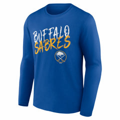 Buffalo Sabres Hustle Personalized Name & Number Long Sleeve T-Shirt - Royal | NHL discount