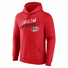 Carolina Hurricanes Hustle Personalized Name & Number Hoodie - Red | NHL Lifestyle