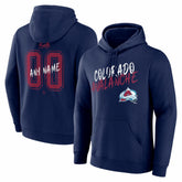 Colorado Avalanche Big & Tall Hustle Personalized Name & Number Hoodie - Navy | NHL on sale