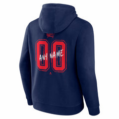Columbus Blue Jackets Big & Tall Hustle Personalized Name & Number Hoodie - Navy | NHL Clearance