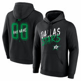 Dallas Stars Hustle Personalized Name & Number Hoodie - Black | NHL online