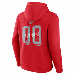 Detroit Red Wings Hustle Personalized Name & Number Hoodie - Red | NHL sale