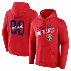Florida Panthers Hustle Personalized Name & Number Hoodie - Red | NHL sale
