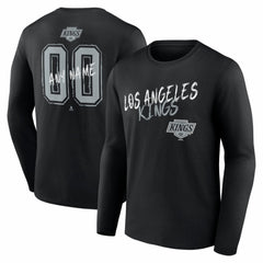 Los Angeles Kings Hustle Personalized Name & Number Long Sleeve T-Shirt - Black | NHL near me