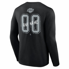 Los Angeles Kings Hustle Personalized Name & Number Long Sleeve T-Shirt - Black | NHL near me