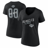 Los Angeles Kings Women's Hustle Personalized Name & Number V-Neck T-Shirt - Black | NHL discount