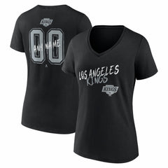 Los Angeles Kings Women's Hustle Personalized Name & Number V-Neck T-Shirt - Black | NHL discount