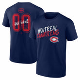 Montreal Canadiens Hustle Personalized Name & Number T-Shirt - Navy | NHL Clearance