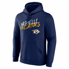 Nashville Predators Hustle Personalized Name & Number Hoodie - Navy | NHL Clearance