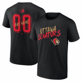 Ottawa Senators Big & Tall Hustle Personalized Name & Number T-Shirt - Black | NHL on sale