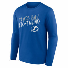 Tampa Bay Lightning Hustle Personalized Name & Number Long Sleeve T-Shirt - Blue | NHL discount