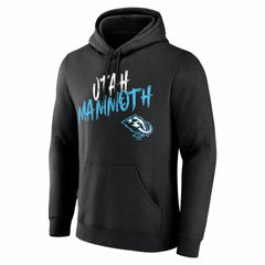 Utah Mammoth Hustle Personalized Name & Number Hoodie - Black | NHL on sale