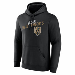 Vegas Golden Knights Big & Tall Hustle Personalized Name & Number Hoodie - Black | NHL Lifestyle