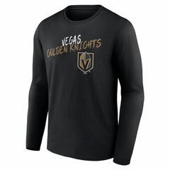 Vegas Golden Knights Hustle Personalized Name & Number Long Sleeve T-Shirt - Black | NHL discount