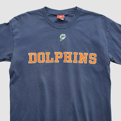 Miami Dolphins NFL 2000s Long Sleeve T-shirt - Navy Vintage - Fanatics