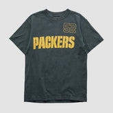 Green Bay Packers Reebok 2000s T-shirt - Black Vintage - Fanatics