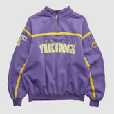 Minnesota Vikings 90s 1/4 Zip Sweatshirt - Purple Vintage - Fanatics