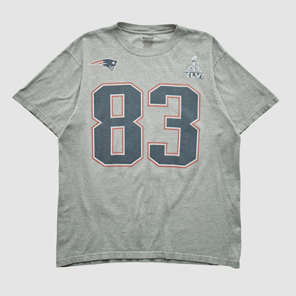 New England Patriots Reebok 2012 T-shirt - Heather Gray Vintage - Fanatics