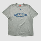 New England Patriots NFL 2000s T-shirt - Heather Gray Vintage - Fanatics