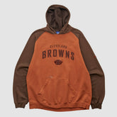 Cleveland Browns Reebok 2000s Hooded Pullover Sweatshirt - Clay Vintage - Fanatics