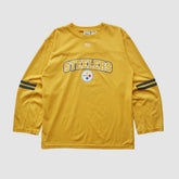 Pittsburgh Steelers NFL 2000s Long Sleeve T-shirt - Yellow Vintage - Fanatics