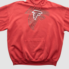 Atlanta Falcons NFL 2000s Hooded Pullover Sweatshirt - Red Vintage - Fanatics